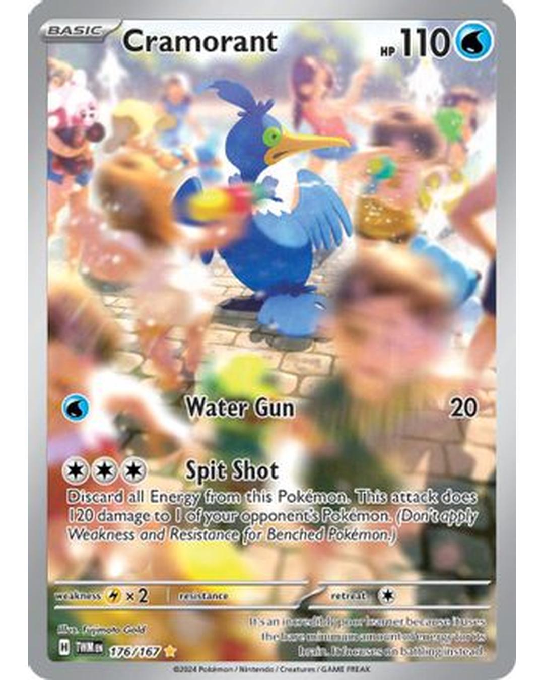 Cramorant 176/167  - Holofoil SV06 Twilight Masquerade - Illustration Rare