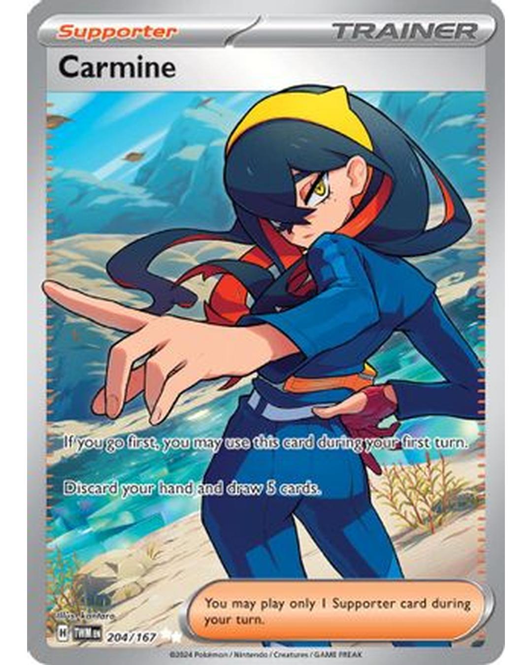 Carmine 204/167  - Holofoil SV06 Twilight Masquerade - Ultra Rare