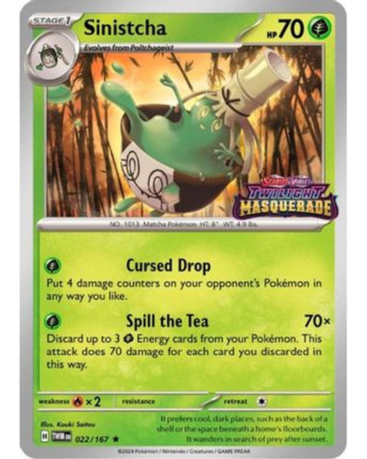 Sinistcha 022/167  - Holofoil SV Scarlet & Violet Promo Cards - Promo