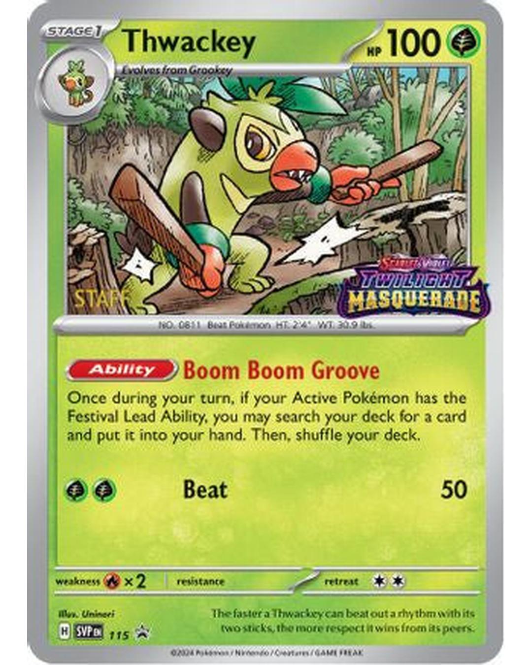 Thwackey 115  - Holofoil SV Scarlet & Violet Promo Cards - Promo