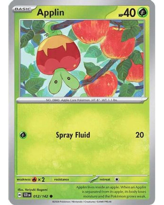 Applin 012/142  - Reverse Holofoil SV07 Stellar Crown - Common