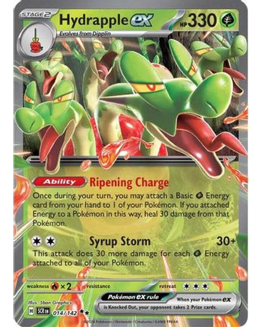 Hydrapple ex 014/142  - Holofoil SV07 Stellar Crown - Double Rare