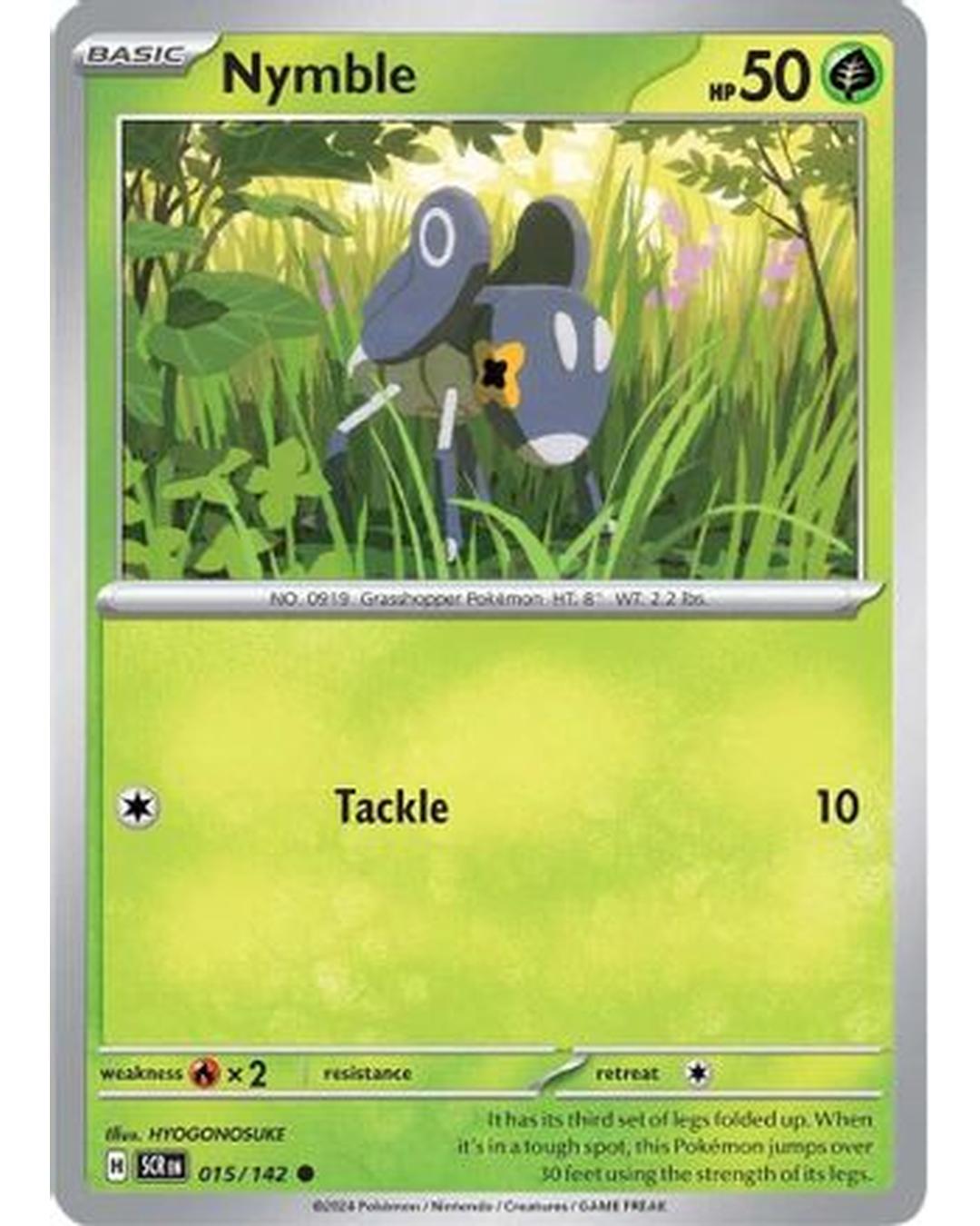 Nymble 015/142  - Reverse Holofoil SV07 Stellar Crown - Common