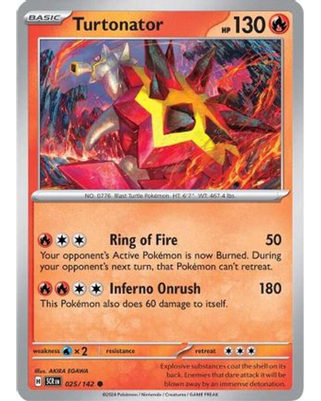 Turtonator 025/142  SV07 Stellar Crown - Common