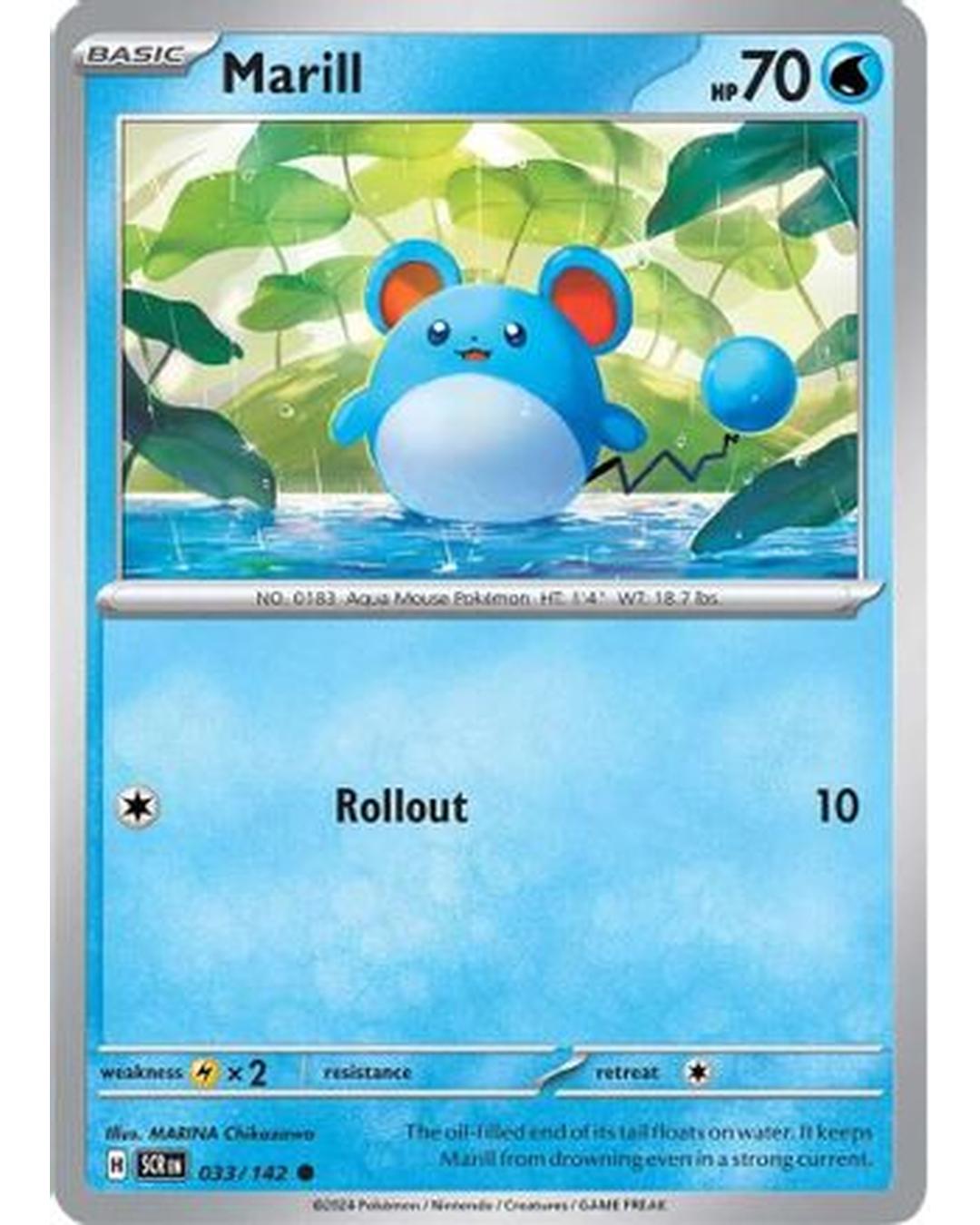 Marill 033/142  SV07 Stellar Crown - Common