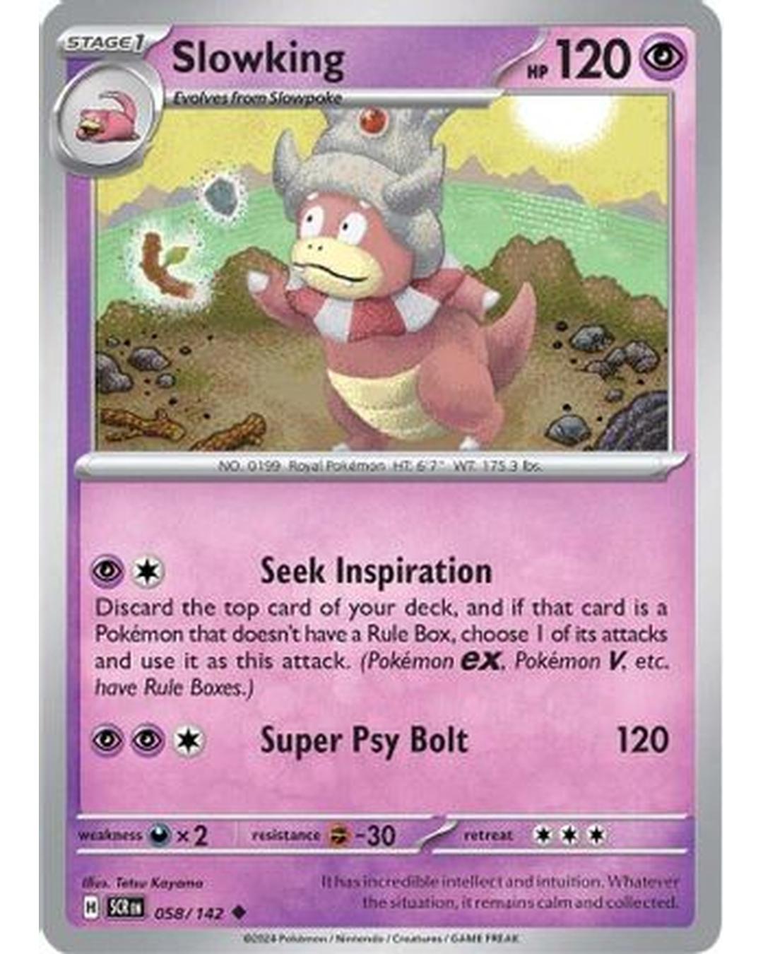 Slowking 058/142  SV07 Stellar Crown - Uncommon