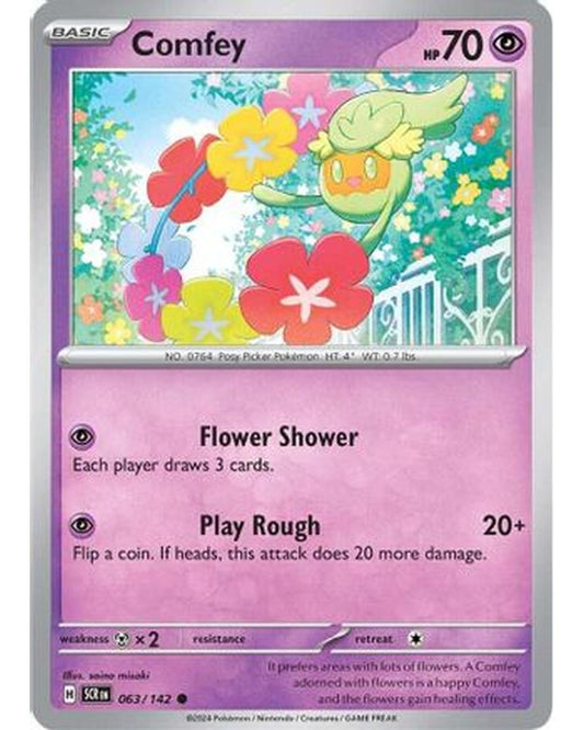 Comfey 063/142  - Reverse Holofoil SV07 Stellar Crown - Common