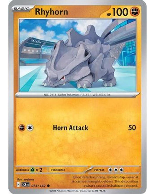 Rhyhorn 074/142  SV07 Stellar Crown - Common