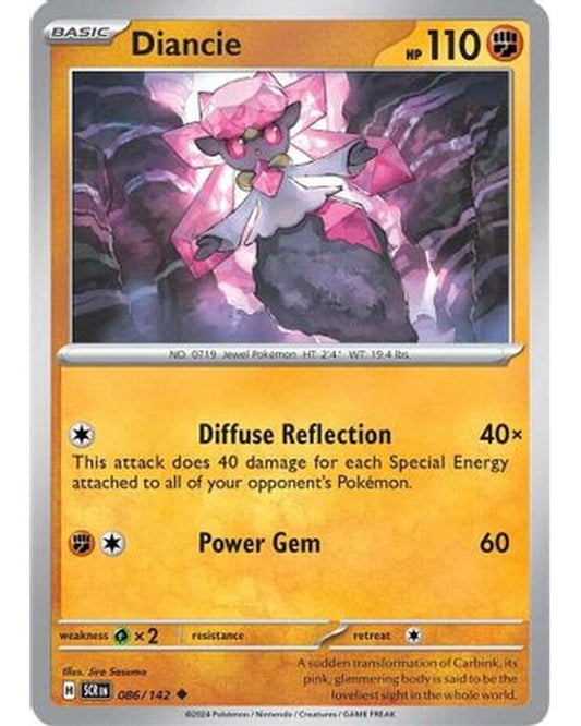 Diancie 086/142  SV07 Stellar Crown - Uncommon