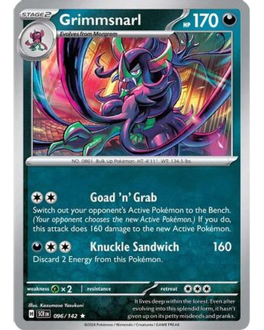 Grimmsnarl 096/142  - Holofoil SV07 Stellar Crown - Rare