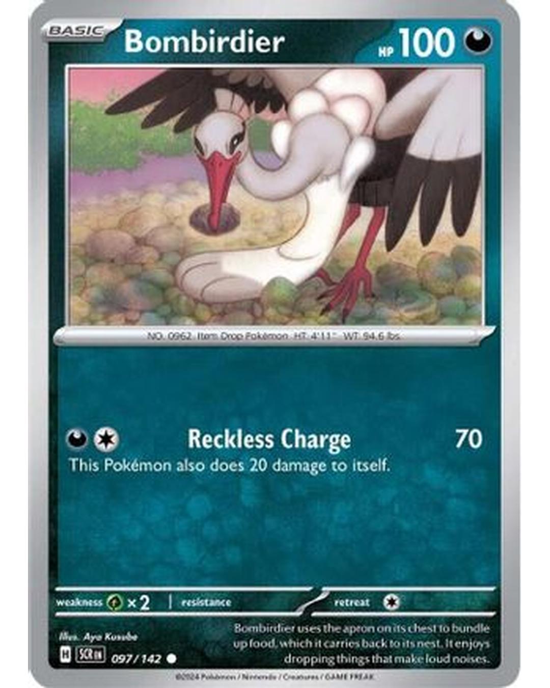 Bombirdier 097/142  - Reverse Holofoil SV07 Stellar Crown - Common