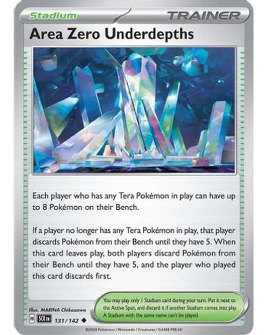 Area Zero Underdepths 131/142  - Reverse Holofoil SV07 Stellar Crown - Uncommon