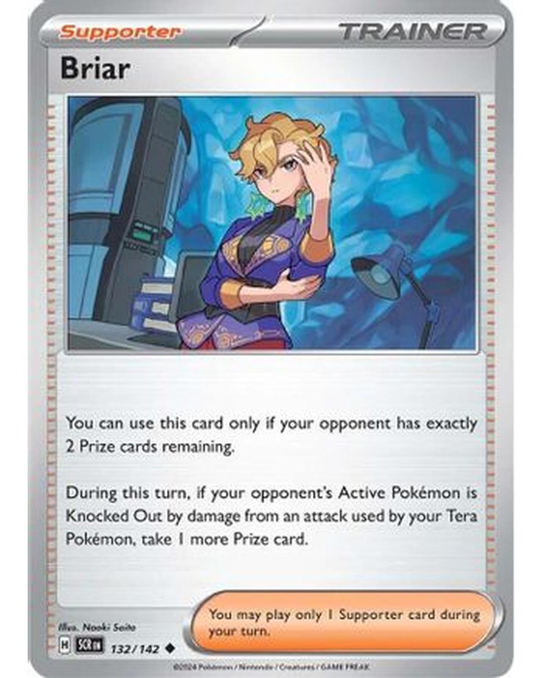 Briar 132/142  - Reverse Holofoil SV07 Stellar Crown - Uncommon