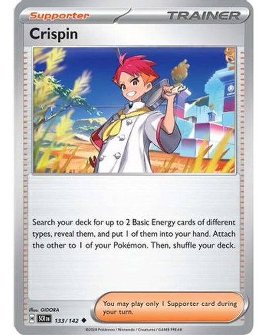 Crispin 133/142  - Reverse Holofoil SV07 Stellar Crown - Uncommon