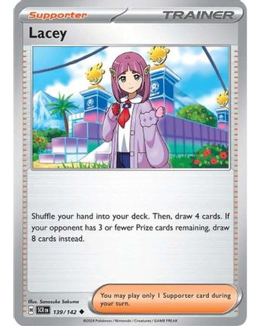 Lacey 139/142  - Reverse Holofoil SV07 Stellar Crown - Uncommon