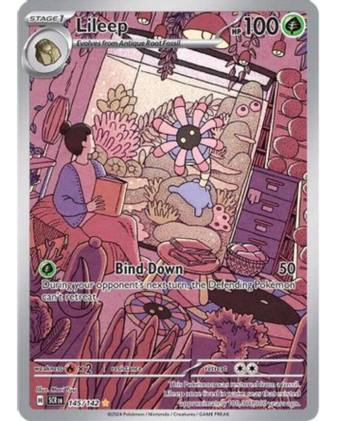 Lileep 145/142  - Holofoil SV07 Stellar Crown - Illustration Rare