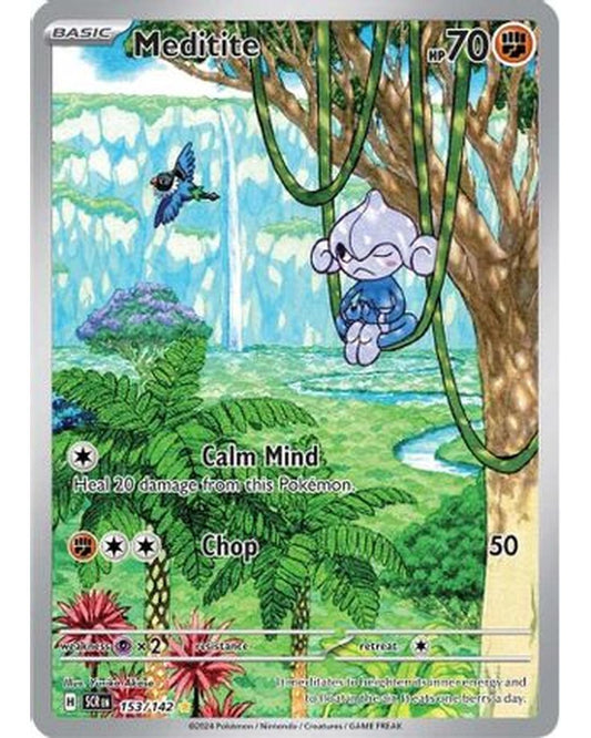 Meditite 153/142  - Holofoil SV07 Stellar Crown - Illustration Rare