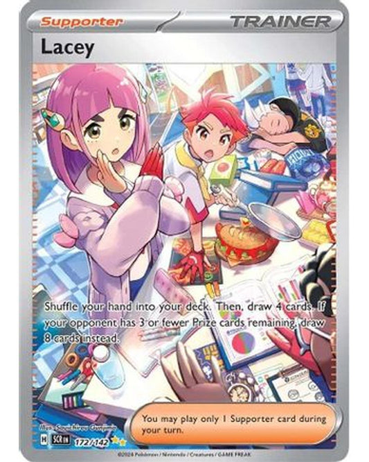 Lacey 172/142  - Holofoil SV07 Stellar Crown - Special Illustration Rare