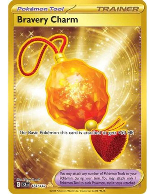 Bravery Charm 175/142  - Holofoil SV07 Stellar Crown - Hyper Rare