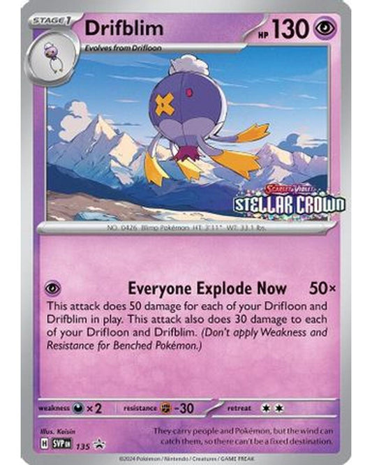 Drifblim 135  - Holofoil SV Scarlet & Violet Promo Cards - Promo