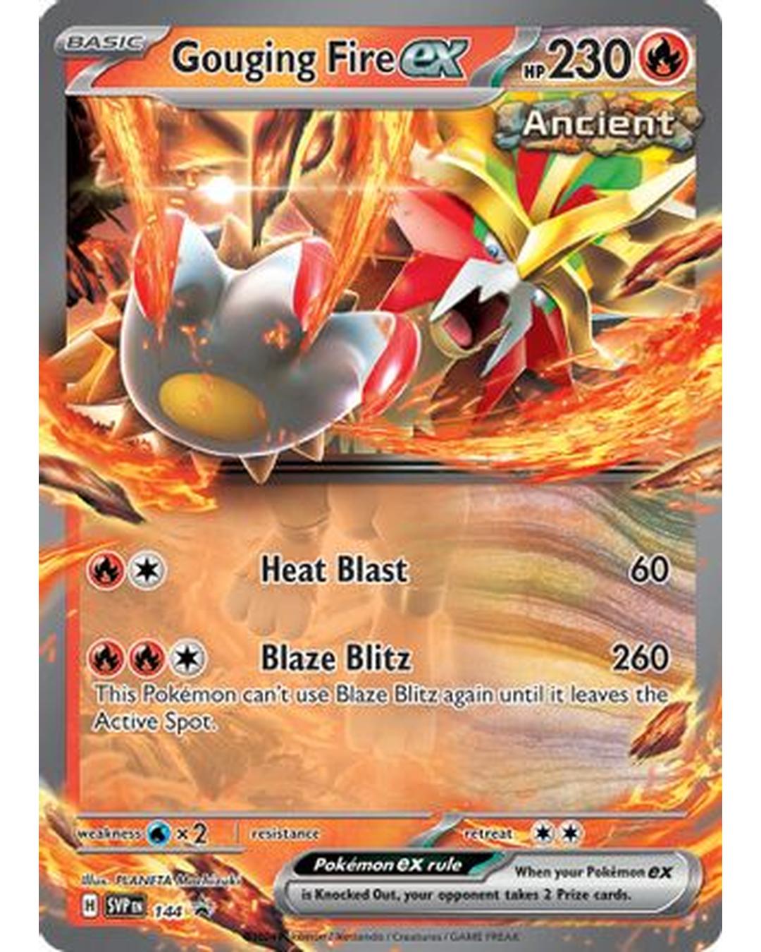 Gouging Fire ex 144  - Holofoil SV Scarlet & Violet Promo Cards - Promo