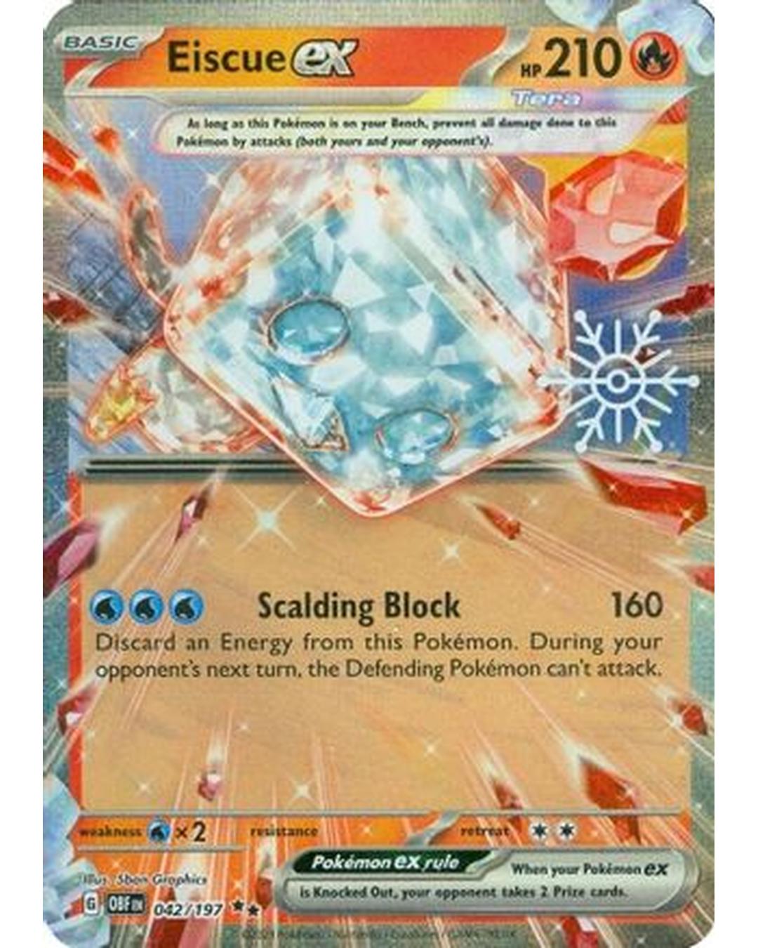 Eiscue ex (Holiday Calendar) 042/197  - Holofoil Miscellaneous Cards & Products - Double Rare