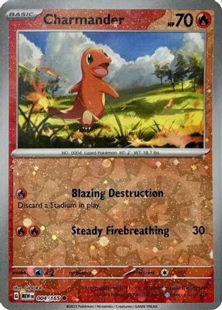 Charmander 004/165  - Holofoil Miscellaneous Cards & Products - Promo