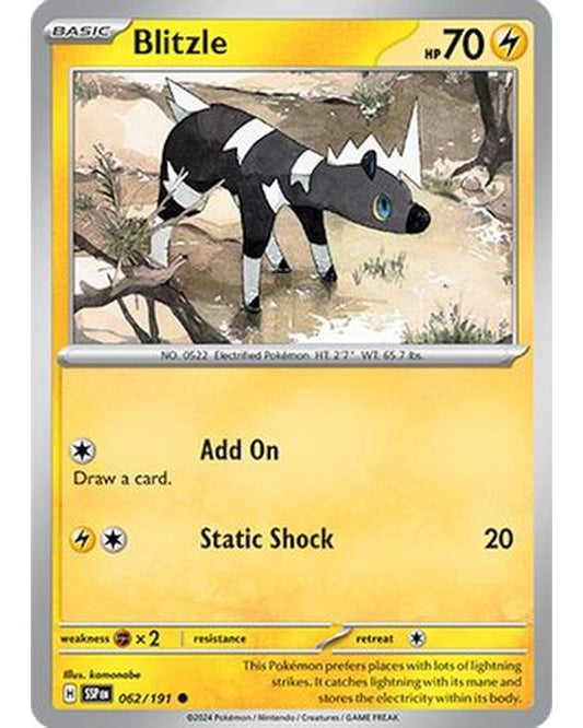 Blitzle 062/191  SV08 Surging Sparks - Common