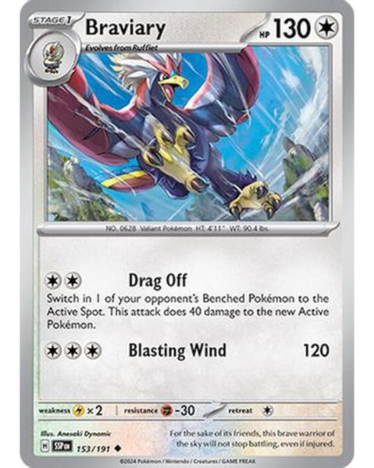 Braviary 153/191  SV08 Surging Sparks - Uncommon