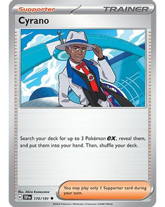 Cyrano 170/191  - Reverse Holofoil SV08 Surging Sparks - Uncommon