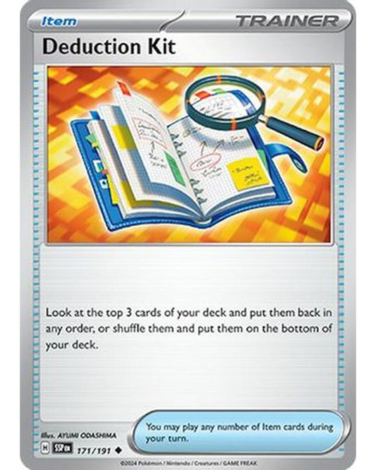 Deduction Kit 171/191  - Reverse Holofoil SV08 Surging Sparks - Uncommon