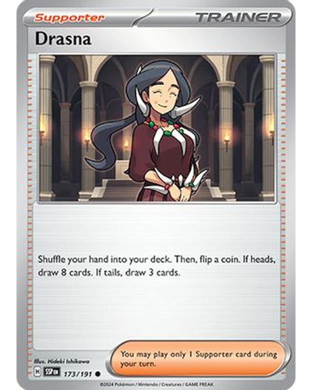 Drasna 173/191  - Reverse Holofoil SV08 Surging Sparks - Common