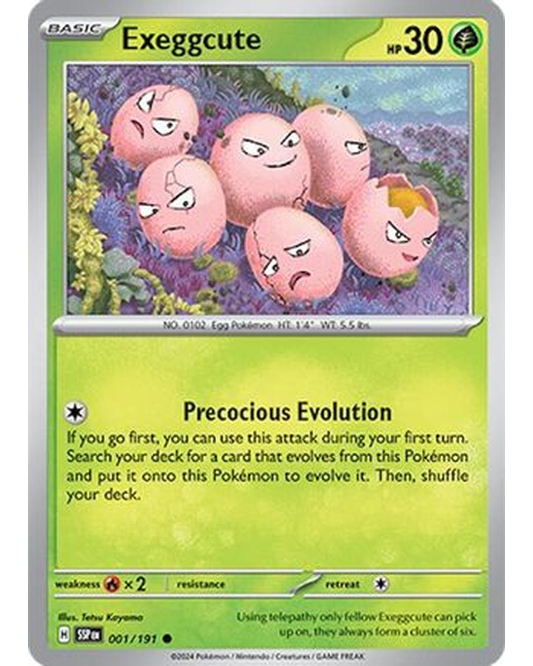 Exeggcute 001/191  SV08 Surging Sparks - Common