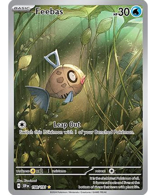 Feebas 198/191  - Holofoil SV08 Surging Sparks - Illustration Rare