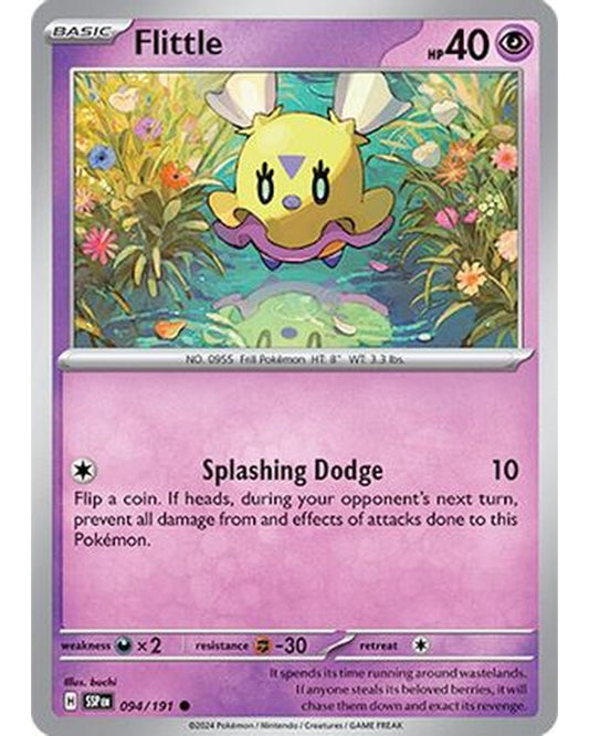 Flittle 094/191  - Reverse Holofoil SV08 Surging Sparks - Common