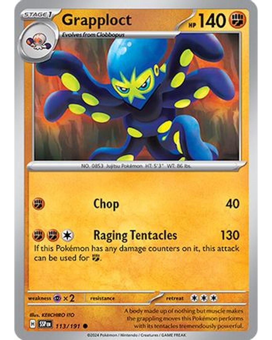 Grapploct 113/191  SV08 Surging Sparks - Common