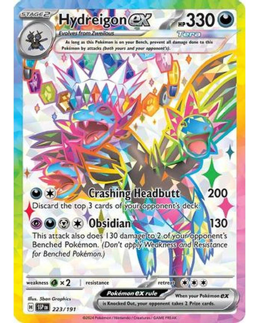Hydreigon ex 223/191  - Holofoil SV08 Surging Sparks - Ultra Rare