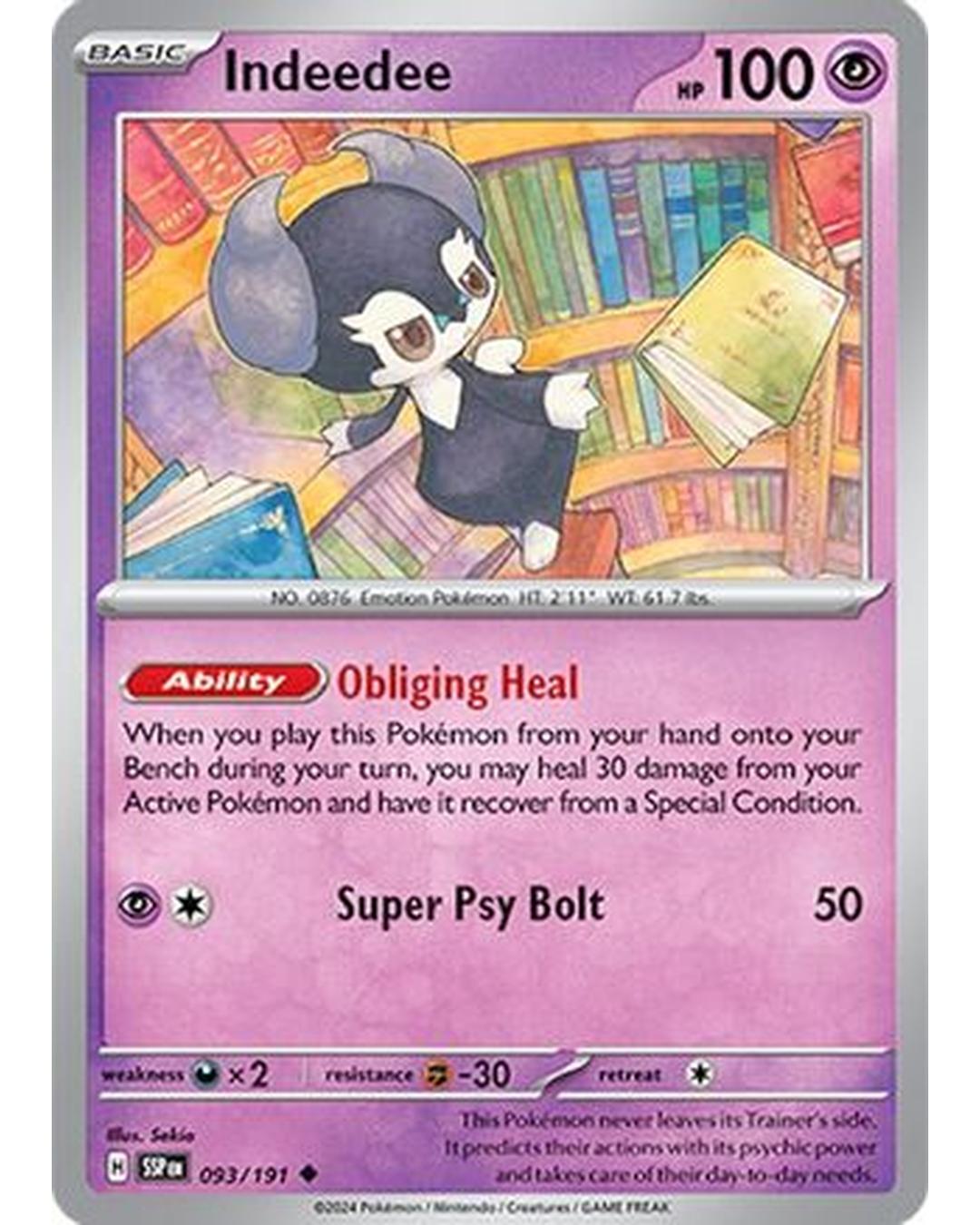 Indeedee 093/191  SV08 Surging Sparks - Uncommon