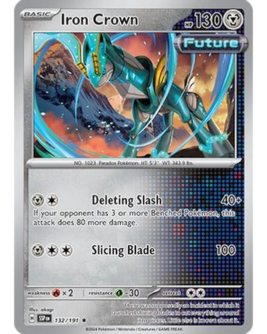 Iron Crown 132/191  - Holofoil SV08 Surging Sparks - Rare