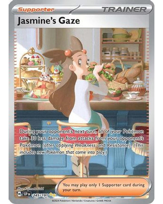 Jasmine's Gaze 245/191  - Holofoil SV08 Surging Sparks - Special Illustration Rare