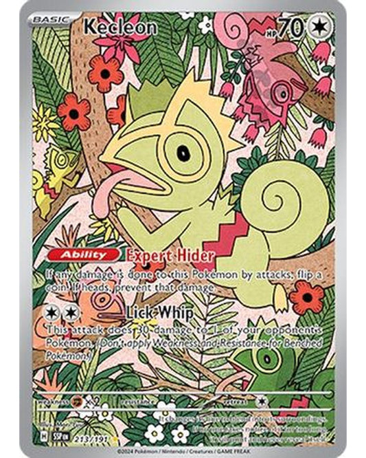 Kecleon 213/191  - Holofoil SV08 Surging Sparks - Illustration Rare