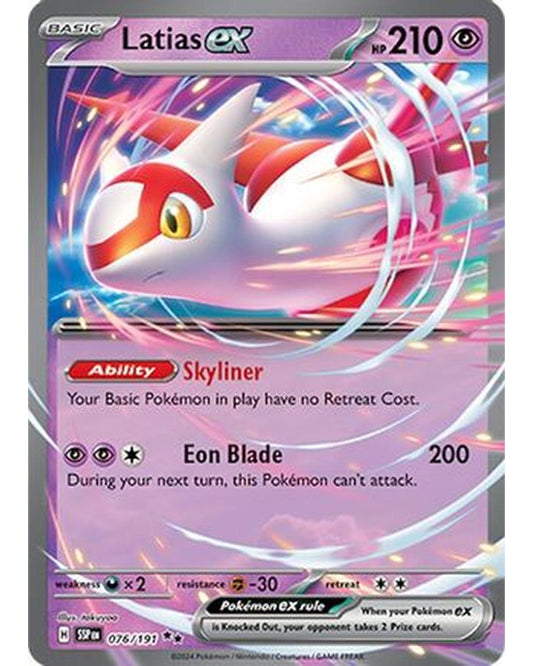 Latias ex 076/191  - Holofoil SV08 Surging Sparks - Double Rare