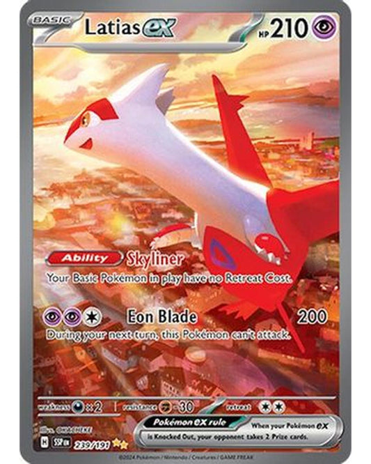 Latias ex 239/191  - Holofoil SV08 Surging Sparks - Special Illustration Rare