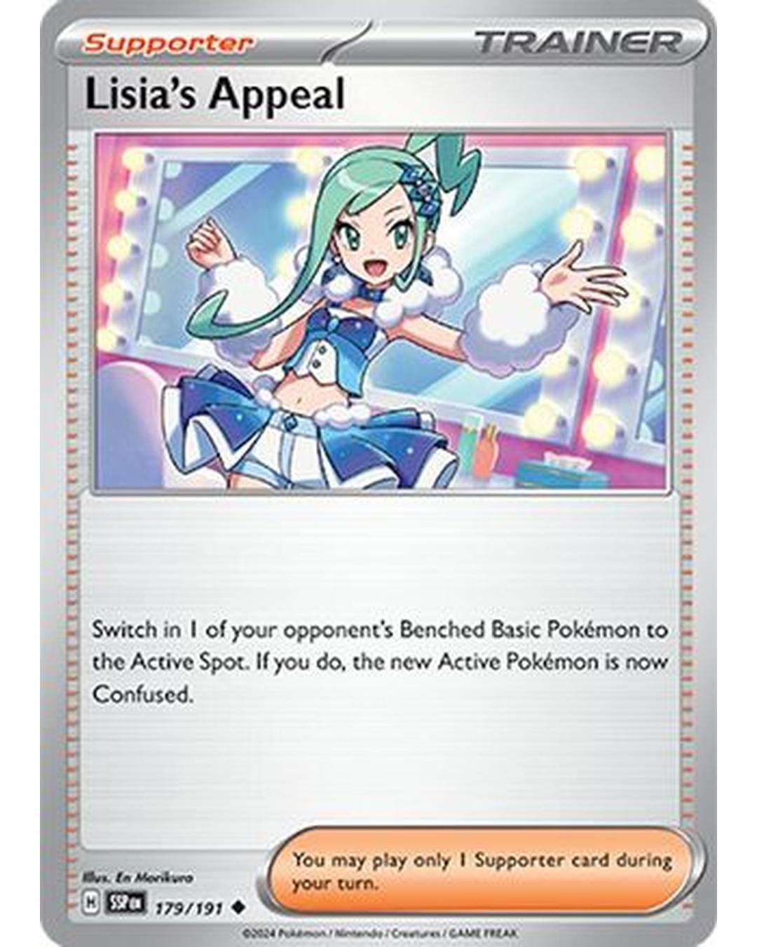 Lisia's Appeal 179/191  - Reverse Holofoil SV08 Surging Sparks - Uncommon