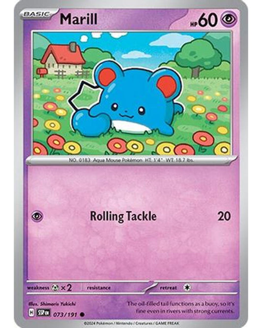 Marill 073/191  - Reverse Holofoil SV08 Surging Sparks - Common