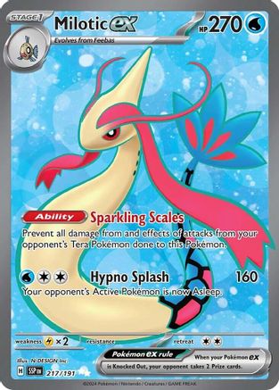 Milotic ex 217/191  - Holofoil SV08 Surging Sparks - Ultra Rare