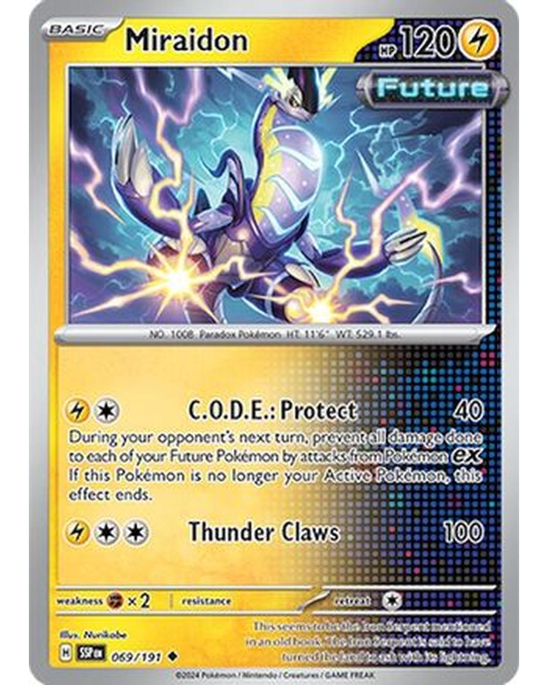 Miraidon 069/191  SV08 Surging Sparks - Uncommon