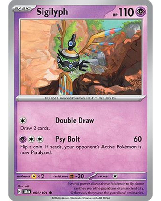 Sigilyph 081/191  SV08 Surging Sparks - Common