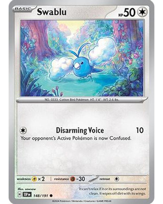 Swablu 148/191  SV08 Surging Sparks - Common