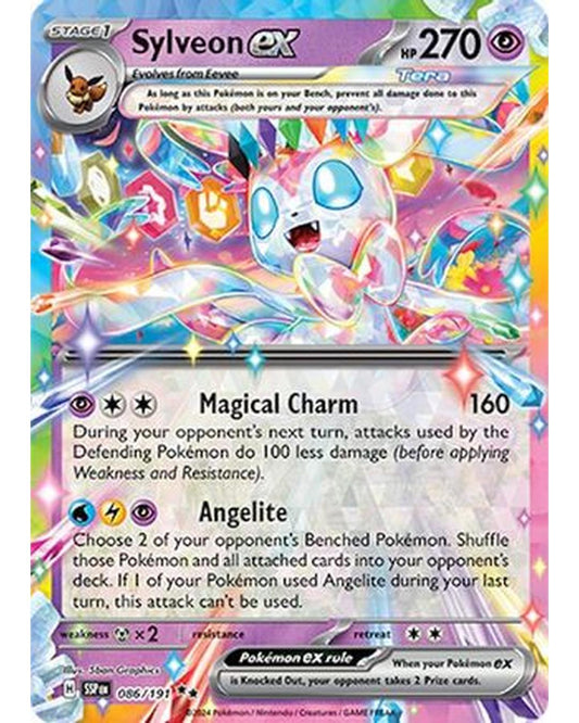 Sylveon ex 086/191  - Holofoil SV08 Surging Sparks - Double Rare